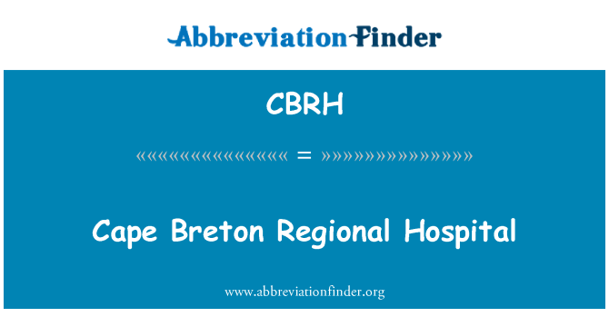 CBRH: Ysbyty Rhanbarthol Llydaw Cape