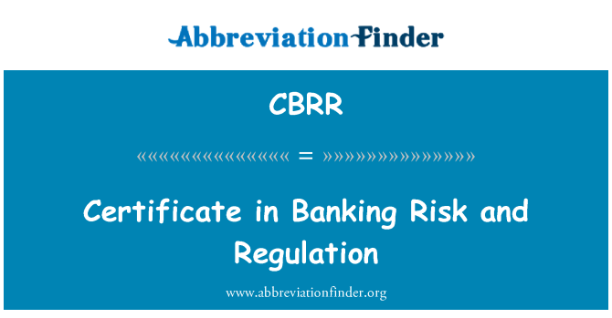 CBRR: Sertifikātu banku risku un regulas