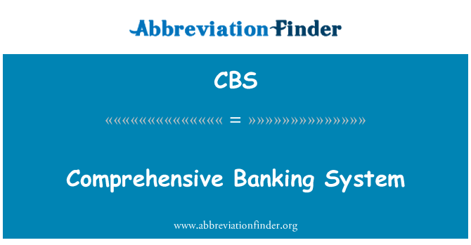 CBS: Is-sistema bankarja komprensiva
