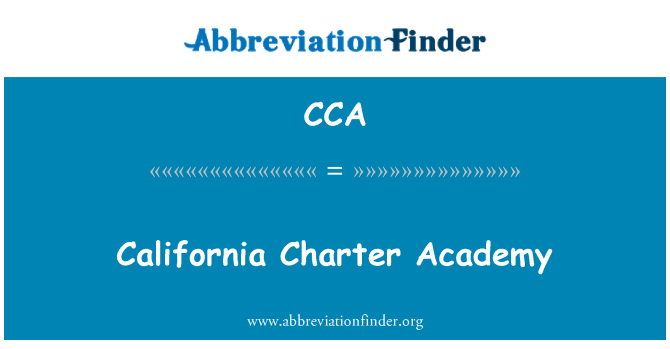 CCA: California Charter Academy