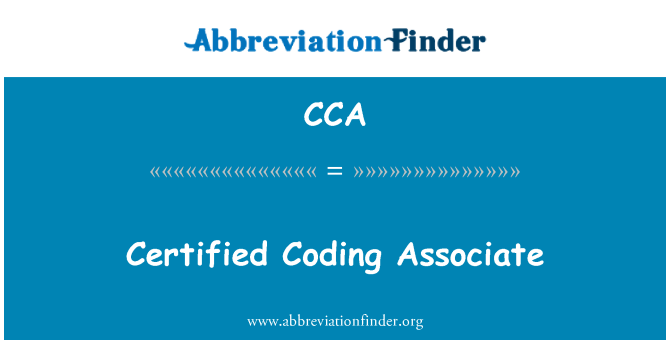 CCA: Ċċertifikati Associate Ikkodjar