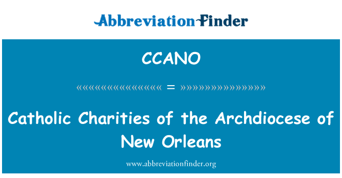 CCANO: Katoliku heategevusorganisatsioonid New Orleans peapiiskopkond