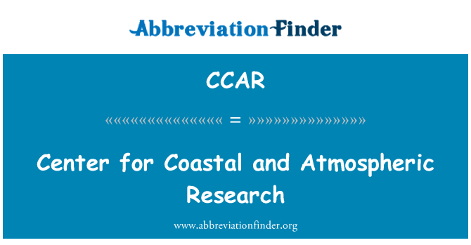 CCAR: Iċ-ċentru għar-riċerka tal-kosta u atmosferiċi