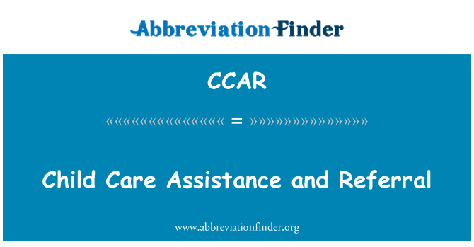 CCAR: Rinvio e assistenza di cura di bambino