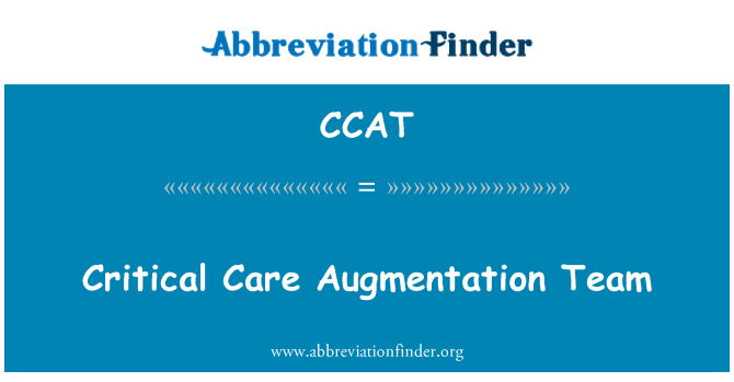 CCAT: Intensivbehandling Augmentation Team