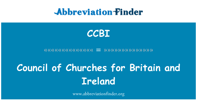 CCBI: Majlis Gereja-gereja untuk Britain dan Ireland