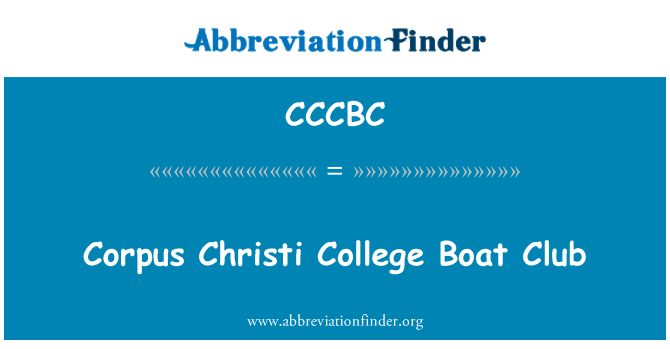 CCCBC: Corpus Christi College Boat Club