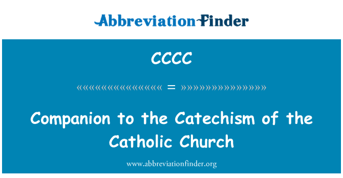 CCCC: Companion to de catechismus van de katholieke kerk