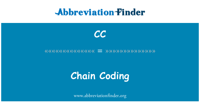 CC: Chain codering