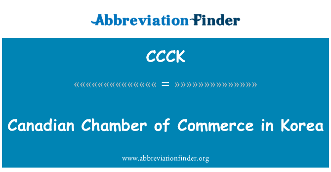 CCCK: Canadian Chamber of Commerce v Kórei