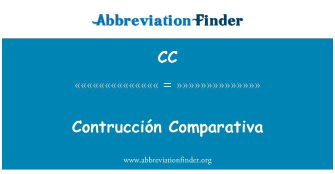 CC: Contrucción Comparativa