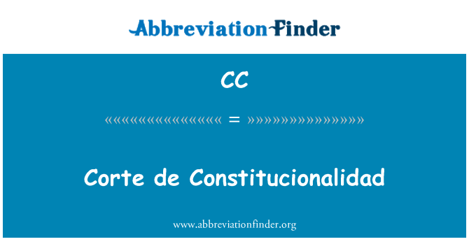 CC: Corte de Constitucionalidad