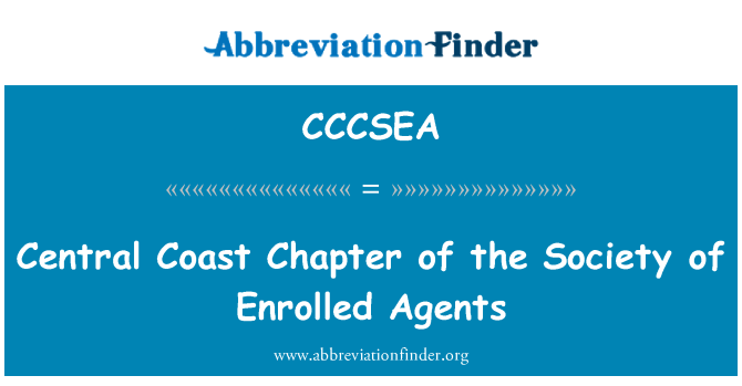 CCCSEA: Central Coast kapitel af Society of indskrevne agenter