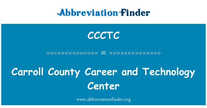 CCCTC: Carroll County karriere og Technology Center