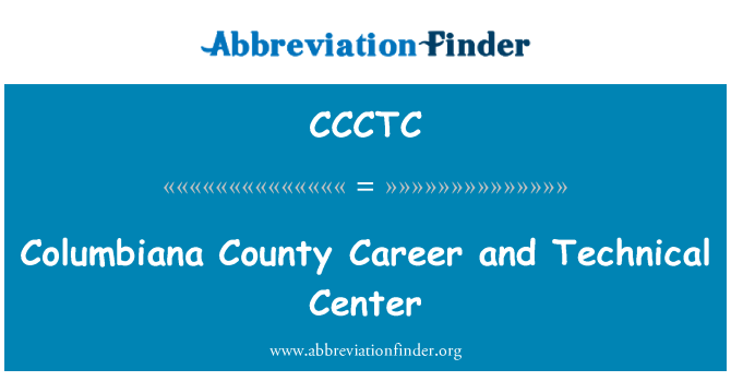 CCCTC: Columbiana County kariéru a technické centrum