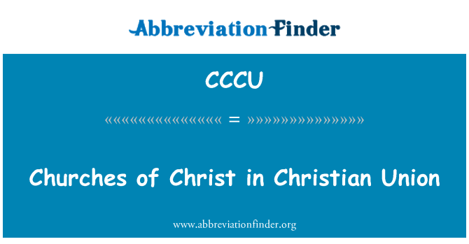 CCCU: Eglwysi Crist yn Undeb Christian