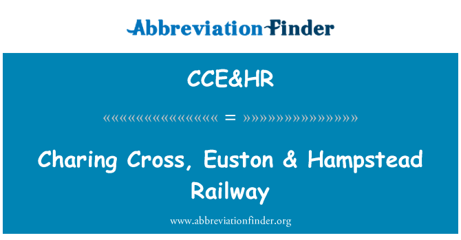 CCE&HR: Charing Cross, Euston 59 Hampstead Railway