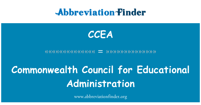 CCEA: Conselho da comunidade de administração educacional