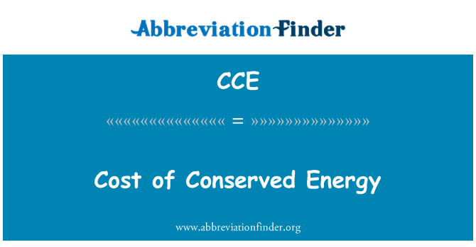 CCE: Bevarede energiomkostninger