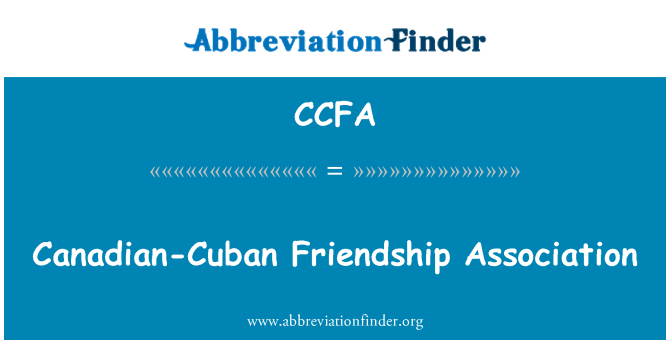 CCFA: Canadian-Cuban Friendship Association