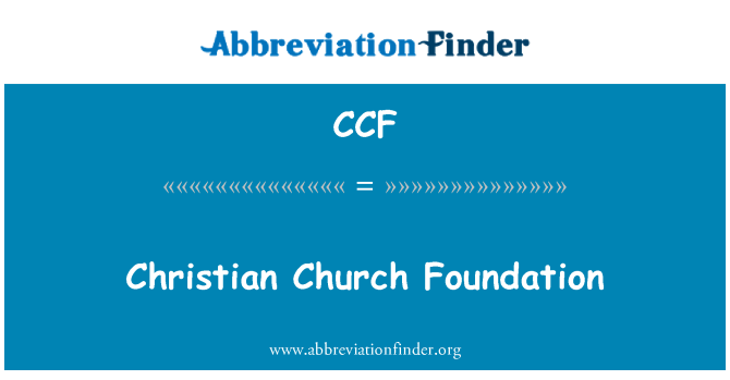 CCF: Yayasan Christian Church