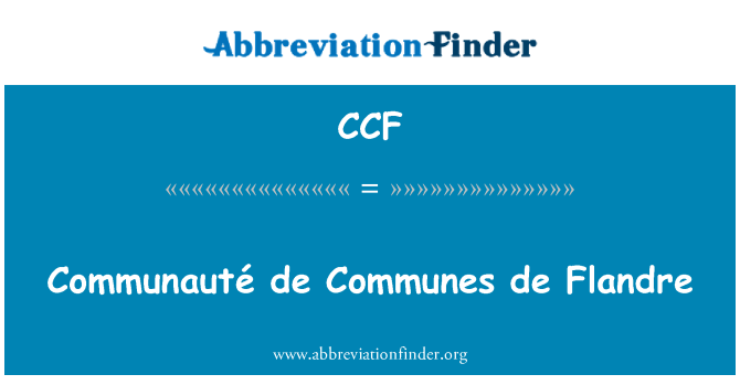CCF: بخش د Communauté د Flandre