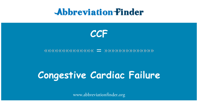 CCF: Insufficienza cardiaca congestizia