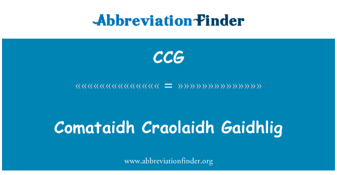 CCG: Comataidh Craolaidh Gaidhlig