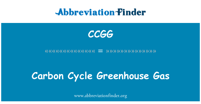 CCGG: Gases de efeito estufa do ciclo do carbono