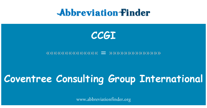 CCGI: Coventree Consulting Group International