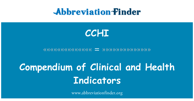 CCHI: Kompendium klinikal dan penunjuk kesihatan