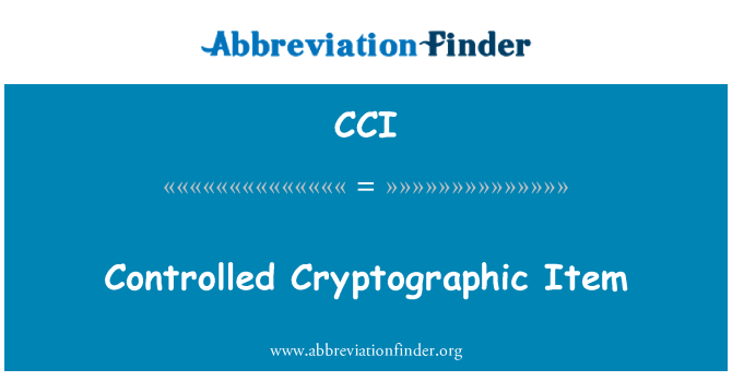 CCI: Kontrollierte kryptografischen Element