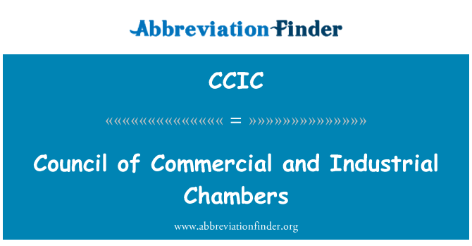 CCIC: Conseil des chambres commerciales et industrielles