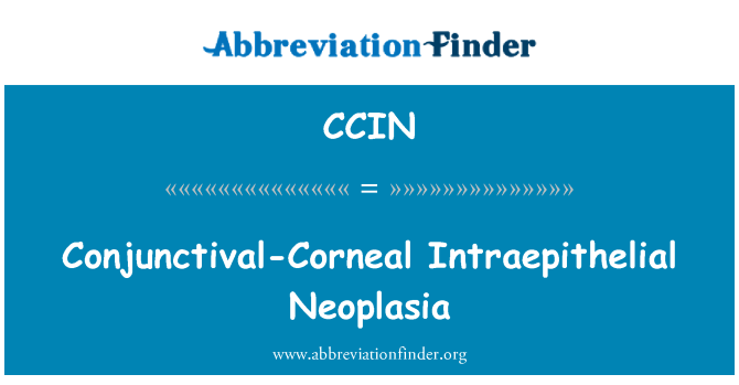 CCIN: Bindehaut-Hornhaut intraepitheliale Neoplasie