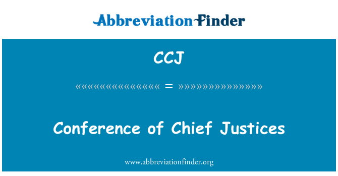 CCJ: 首席大法官會議