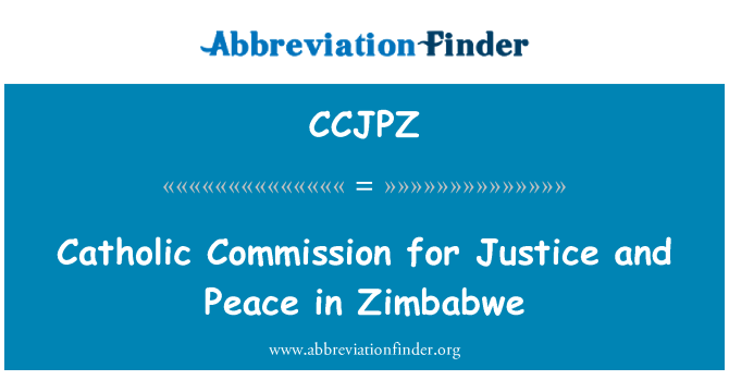 CCJPZ: 為正義與和平的辛巴威天主教委員會
