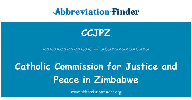 CCJPZ: Catholic Commission for Justice and Peace in Zimbabwe