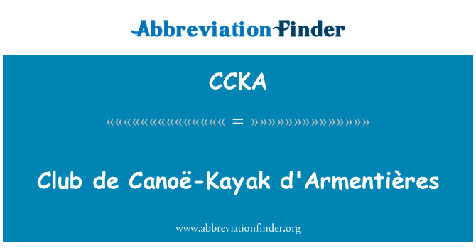 CCKA: Clube de Canoë-Kayak d'Armentières