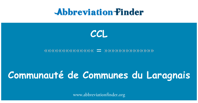 CCL: Communauté דה קומונות du Laragnais