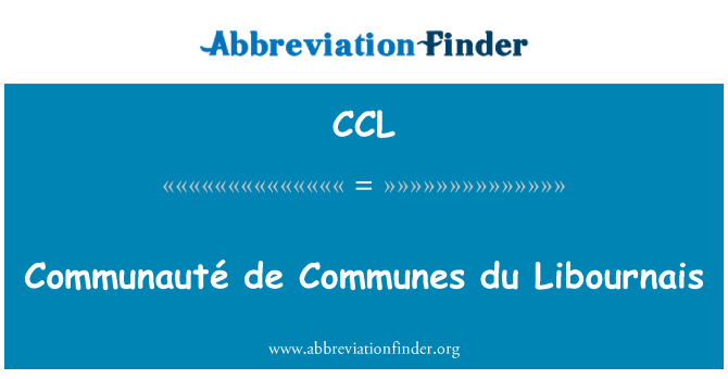 CCL: Communauté de Communes du Libournais