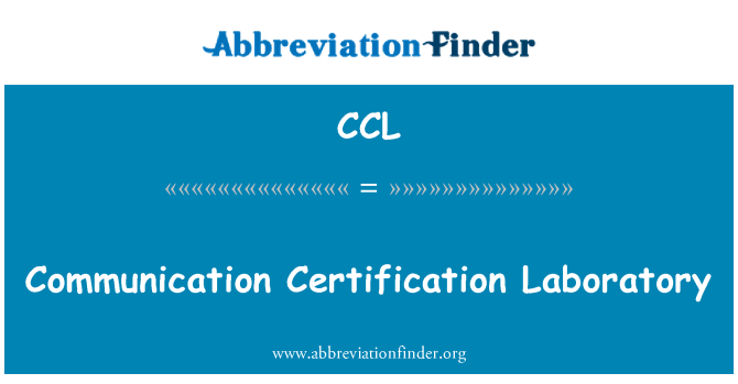 CCL: Laboratorio di comunicazione certificazione