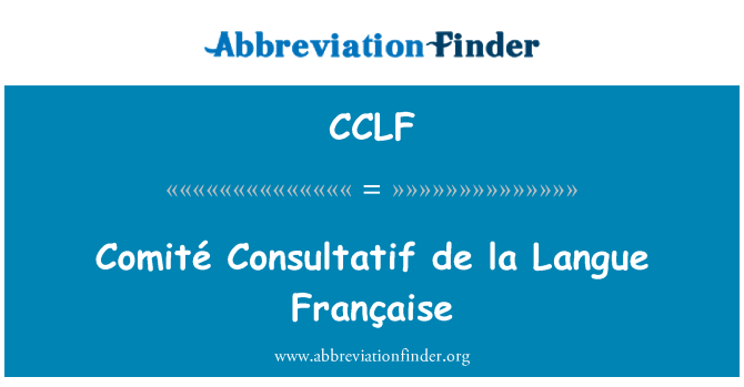 CCLF: Comité Consultatif de la पक्षियों Française