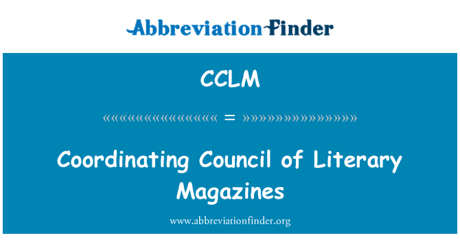 CCLM: Coordination konsèy de Littéraires magazin