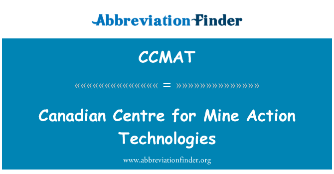 CCMAT: Canadian Centre for min handling teknologier