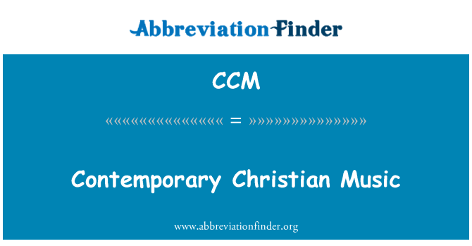 CCM: Christian samtidsmusik