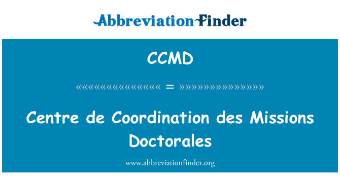 CCMD: Sant de ap travay byen ansanm des Doctorales misyon yo