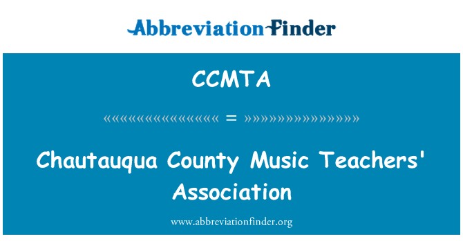 CCMTA: Associació de Chautauqua County música professorat