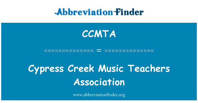 CCMTA: Cypress Creek Music Teachers Association