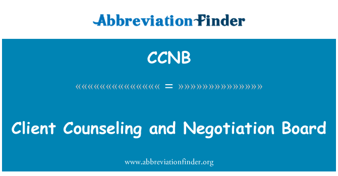 CCNB: Client-Beratung und Verhandlung Board