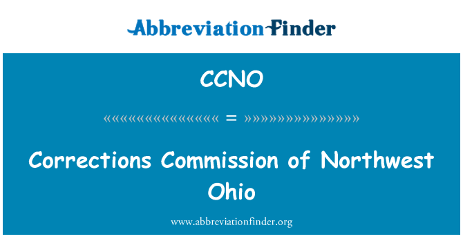 CCNO: Corrections Commission of Northwest Ohio